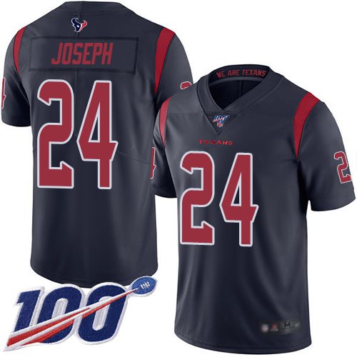 Houston Texans Limited Navy Blue Men Johnathan Joseph Jersey NFL Football #24 100th Season Rush Vapor Untouchable